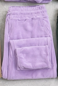 Conjunto Plush de 2 Piezas - Campera Crop y Pantalón Tiro Alto